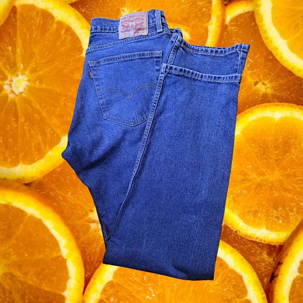 Levi's 505 Blue Denim Jeans Size‎ 36x34